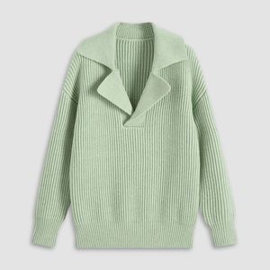 Cider solid rib-knit sweater